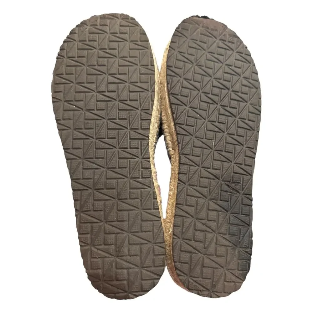 Haute Hippie Brown Suede Espadrille Slide Sandals Women’s 9M